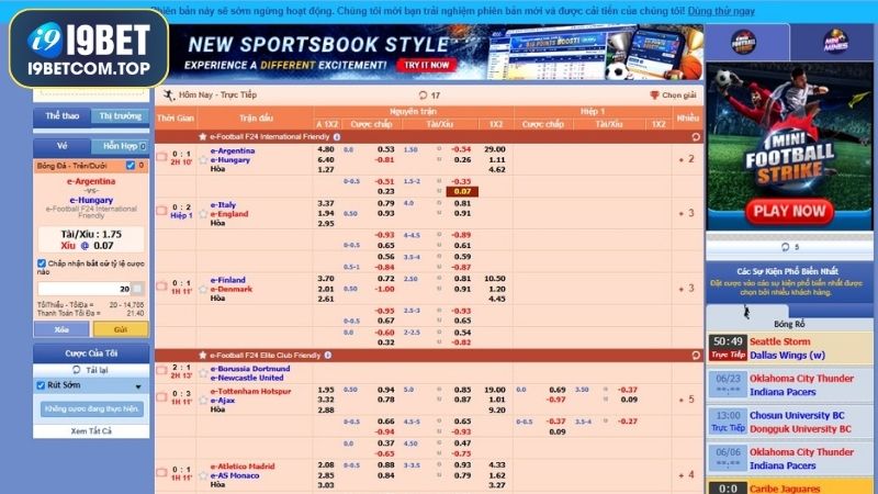 Hướng dẫn đọc kèo Over/Under