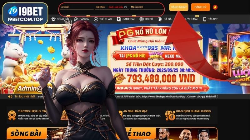 Hướng dẫn Newbie đăng nhập I9BET dễ dàng
