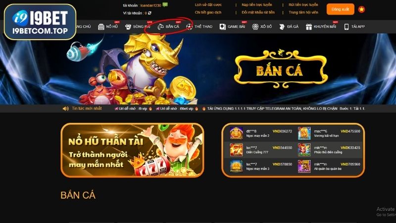 Khám phá bắn cá đổi thưởng I9BET có gì hot