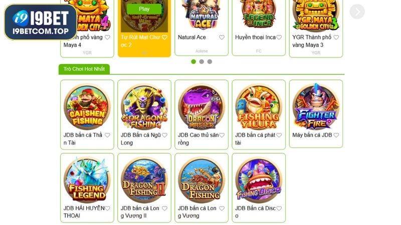Tổng hợp những tựa game bắn cá I9BET được yêu thích nhất